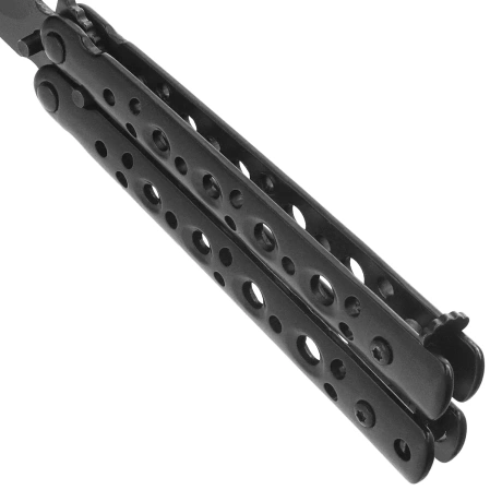 Martinez Albainox Balisong Knife Black Steel, Black 3Cr13Mov (02225)
