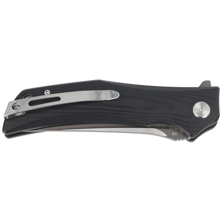Bestech Knife Scimitar Black G10, Gray / Satin D2 (BG05A-2)