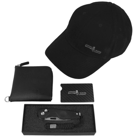Extrema Ratio Carry Box Set: BFK EVO LE No. 216/500 Folding Knife, Cap, Wallet, Carbon Card (04.1000.0174/B-KIT)