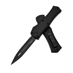 Microtech Hera II Mini D/E Tactical Black Aluminum, Black M390MK by Tony Marfione (1702M-1T)