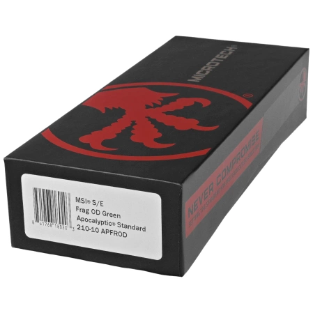 Microtech MSI S/E OD Green Frag Aluminum, Apocalyptic M390MK by Tony Marfione (210-10APFROD)
