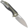 Bestech Komodo Black/Green G10, Stonewashed/Satin D2 Knife (BG26A)