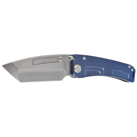 Nóż składany Medford Marauder-H T/E Blue Titanium, Std HW/Flamed Clip, Tumbled S45VN by Greg Medford