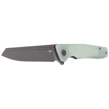 Nóż składany Bestech Slyther Transparent G10, Grey Titanized 14C28N (BG51B-3)