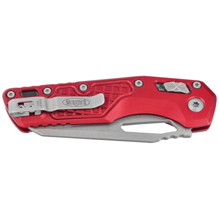 Nóż składany Microtech MSI S/E Merlot Frag Aluminium, Apocalyptic M390MK by Tony Marfione (210-10APFRMR)