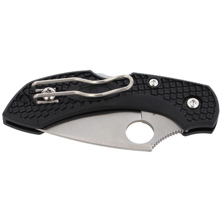 Spyderco DragonFly 2 Lightweight Black PlainEdge Knife (C28PBK2)