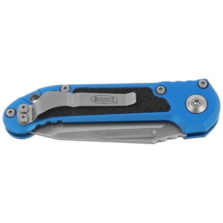 Nóż automatyczny Microtech LUDT Gen III T/E Blue Aluminium, Stonewashed P/S M390MK by Tony Marfione (1136-11BL)