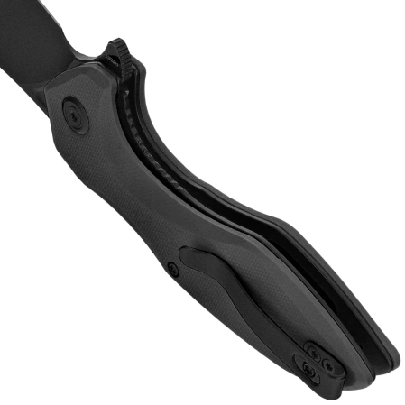 Nóż składany Kubey Nobel Black G10, Blackwashed 14C26N (KU236O)