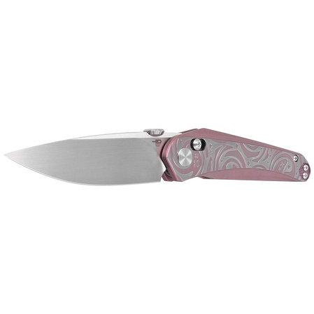 Nóż składany Bestech Mothus Purple Titanium, Satin by Hand M390 by Kombou (BT2206E)