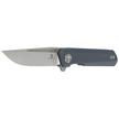 Bestechman Mini Dundee Grey G10, Stonewashed / Satin D2 by Ostap Hel (BMK03D)