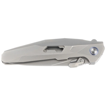 Nóż składany RikeKnife Shadow Clip Point Gray Titanium, Satin M390 (RK-Shadow-S-P)