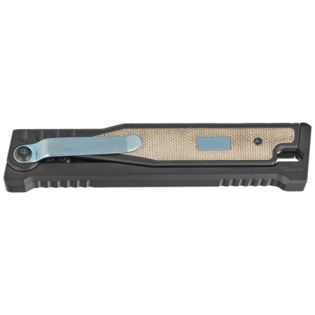 Nóż grawitacyjny OTF Reate EXO 2.0 D/P Black PVD Titanium / Green Micarta, Black PVD Elmax (EXO BLK.PVD.DP.GRM)