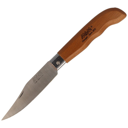 MAM Sportive Pocket Knife, Medium Dark Beech Wood 83mm (2045-MW)