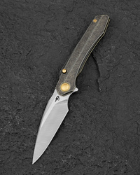 Nóż składany Bestech Wet Nellie Black/Bronze Titanium, Satin MagnaCut by Kombou (BT2505C)