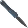 Heretic Manticore S D/E Breakthrough Blue Aluminum, Black DLC MagnaCut OTF Knife by Tony Marfione Jr. (H024F-6A-BRBLU)