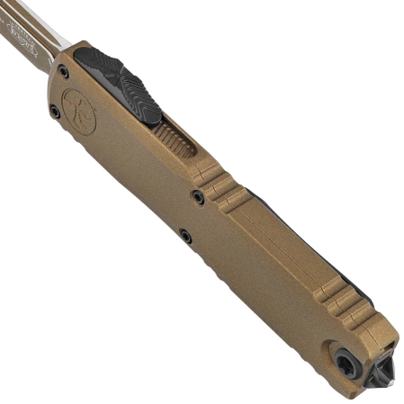 Nóż automatyczny OTF Microtech Ultratech Gen III ZBP T/E Cerakote Burnt Bronze Aluminium, Cerakote Burnt Bronze M390MK by Tony Marfione (1123-1UB-C19Z4)