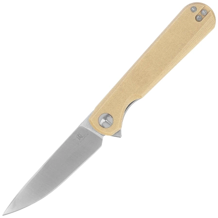 Nóż składany Bestechman Flick Khaki G10, Satin/Stonewashed D2 by Ostap Hel (BMK13C)