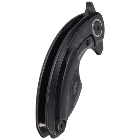 Bestech Strelit Black Titanium/Marbled Carbon Fiber, Black Stonewashed M390 by Ostap Hel Knife (BT2103L)