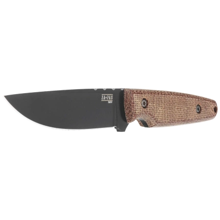 Nóż Za-Pas Handie Brown Micarta, Black Cerakote NMV (HAN-CE-M-BR)