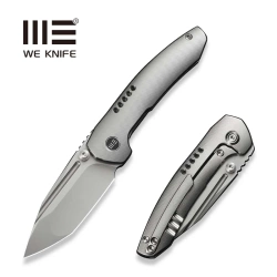 Nóż składany WeKnife Micro Trogon Gray Titanium, Polished Bead Blasted M390 by Brian Brown (WE24043-2)
