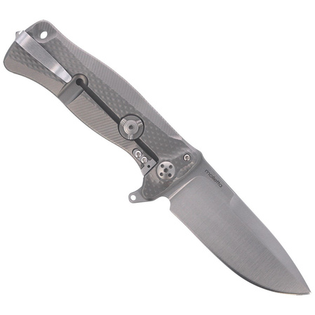 LionSteel SR11 Grey Titanium, Satin Sleipner by Molletta Knife (SR11 G)