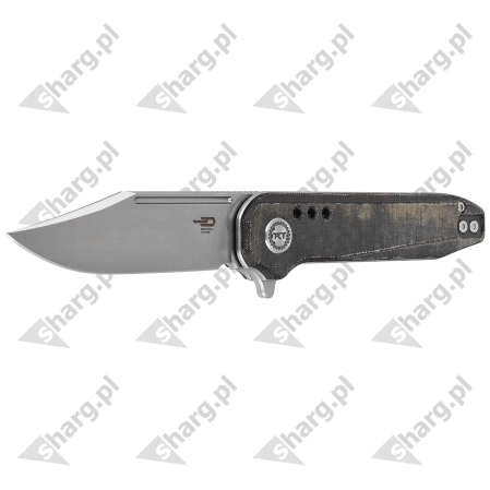 Nóż składany Bestech Syntax CP Green Micarta, Stonewashed/Satin CPM 154CM by Todd Knife and Tool (BG41E)