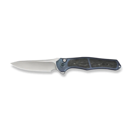 WeKnife 702XI LE No 148/150 Blue Integral Titanium/Shredded Carbon Fiber, Satin M390 (WE07B-1)