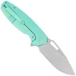 Kubey Tityus Knife Green Titanium, Bead Blasted 14C28N (KB360B)