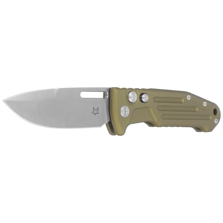 Nóż automatyczny Fox New Smarty SP OD Green Aluminium, Stonewashed N690Co by Stefano De Lorenzi (FX-503SP OD)