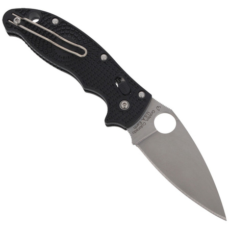 Spyderco Manix 2 Black Lightweight PlainEdge Knife (C101PBK2)