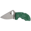 Spyderco Delica 4 FRN Green Flat Ground PlainEdge Knife (C11FPGR)