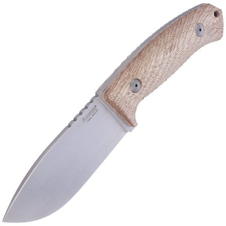 LionSteel M3 Natural Canvas Micarta, Satin Niolox by Michele Pensato (M3 CVN)