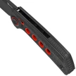 Reate PL-XF-12 Knife Black Micarta/Red G10 Inlay, Black PVD Nitro-V