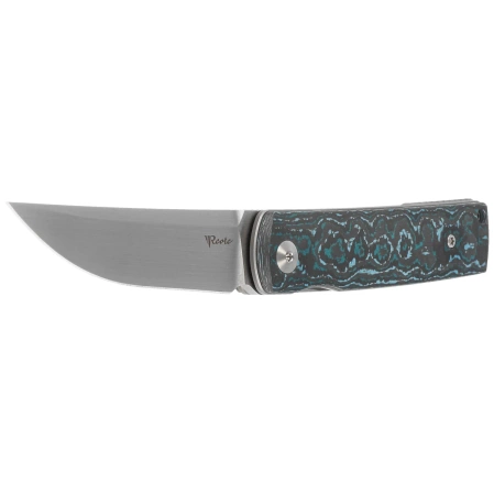 Nóż składany Reate Bushido Titanium/Arctic Storm Fat Carbon, Hand Satin M390 (BSO.ARS.SAT)