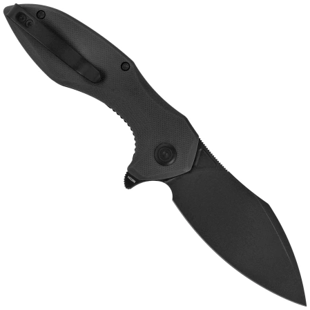 Kubey Nobel Knife Black G10, Blackwashed 14C26N (KU236O)