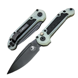 Microtech LUDT Gen III S/E Signature Automatic Knife Jade Green G10, Black M390MK by Tony Marfione (1135-1GTJGS-X4)