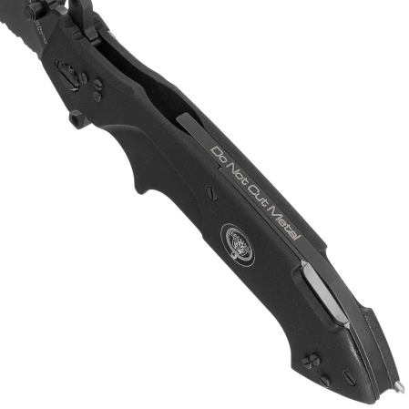 Extrema Ratio Glauca B1 NS Black Aluminum Knife, Black MIL-C N690 (04.1000.0139/BLK/NS)