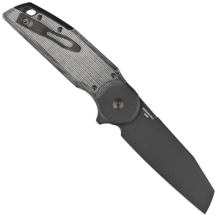 Fox Metamorphosis Black Micarta Knife, Black PVD M390 (FX-556-A2)