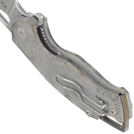 MKM Vincent Knife Green Canvas Micarta, Stonewashed MagnaCut by Jesper Voxnaesi (MK VCM-GC)