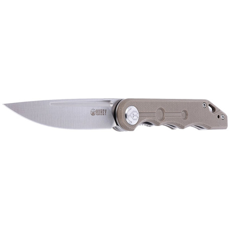 Nóż składany Kubey Mizo, Tan G10, Satin 14C28N by Tiguass (KU2101E)