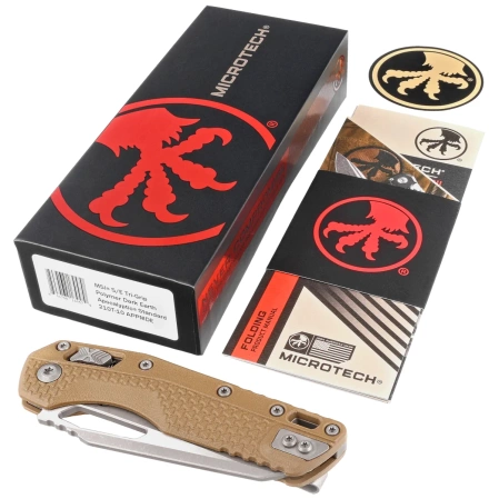 Microtech MSI S/E Dark Earth Polymer, Apocalyptic M390MK by Tony Marfione (210T-10APPMDE)