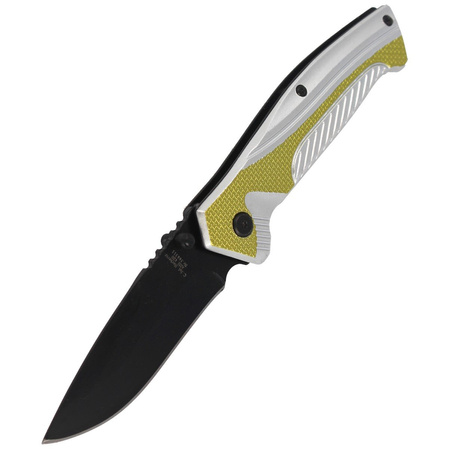 Nóż składany Herbertz Solingen Hit Green / Silver Aluminium, Black Blade (566311)