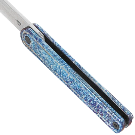 Bestech Ink Knife Anodizing Titanium, Satin MagnaCut by Denis Simonutti (BT2502E)