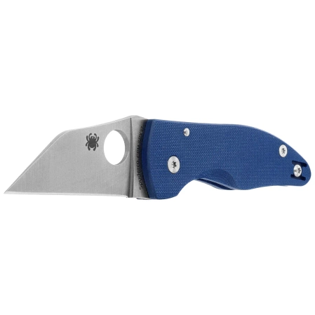 Spyderco MicroJimbo Knife Cobalt Blue G10, Satin CPM SPY27 by Michael Janich (C264GPCBL)
