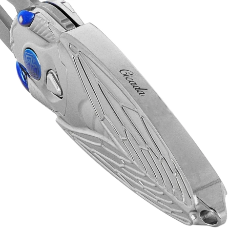 Rike Knife RK Cicada-P Grey Titanium, Bead Blasted M390