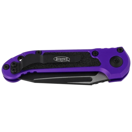 Microtech LUDT Gen III T/E Automatic Knife Purple Aluminum, Black M390MK by Tony Marfione (1136-1PU)