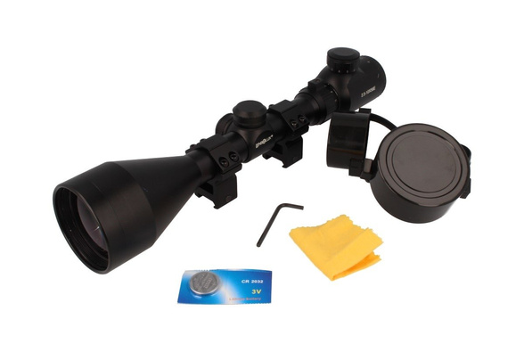 Lensolux Rifle Scope 2.5-10x56E, reticle 4 Red Dot illuminated (19314)