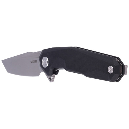 Kubey Carve Nest Knife Black G10, Sandblasted D2 (KB237A)