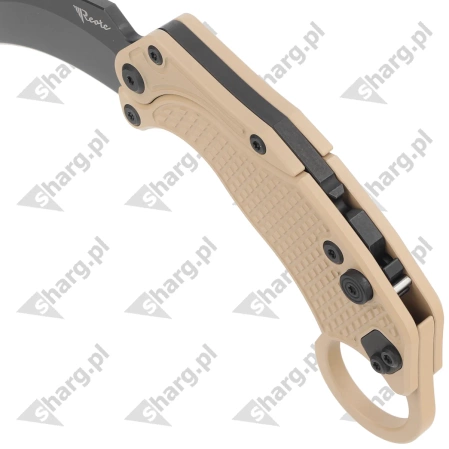 Nóż grawitacyjny Reate EXO-K Gravity Karambit Tan Aluminium, Black PVD N690