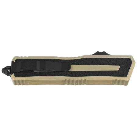 Nóż automatyczny OTF Microtech Scarab II Gen III D/E-S Sand Aluminium, Black M390MK by Tony Marfione (1180-1SN)